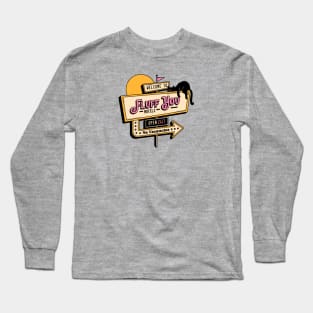 Fluff You Black Cat in beige Long Sleeve T-Shirt